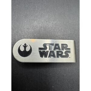 Star Wars Rebel Alliance Logo Lucasfilms Ltd Signed Stainless Steel Money Clip
